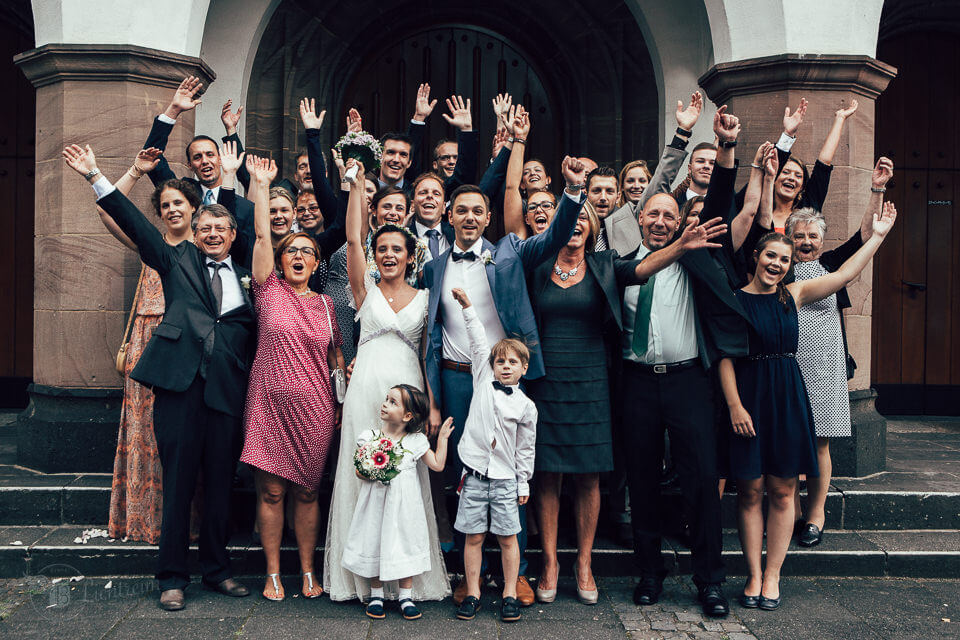 Hochzeitsfoto Gruppenbild Köln